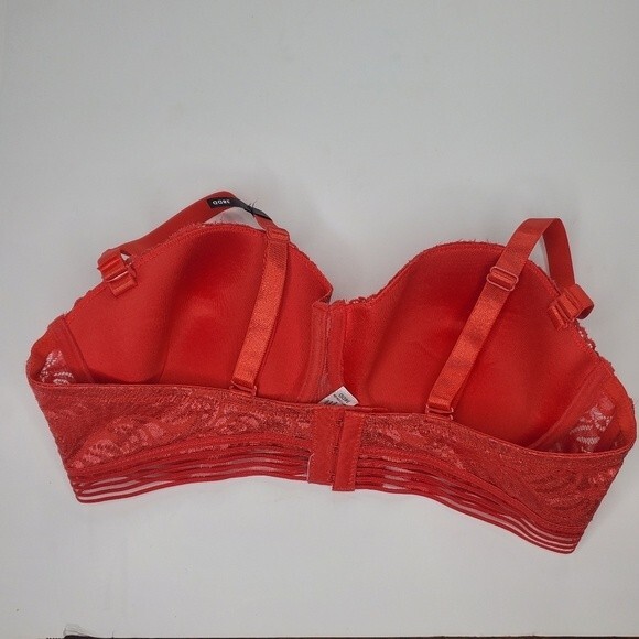 Burnt orange lace bra adjustable straps 38DD - Picture 2 of 6
